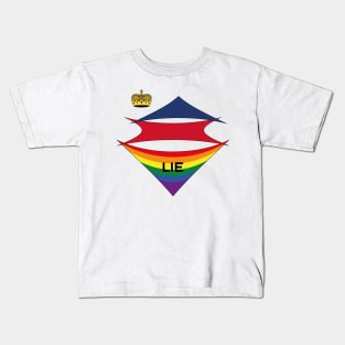 Liechtenstein  pride flag Kids T-Shirt